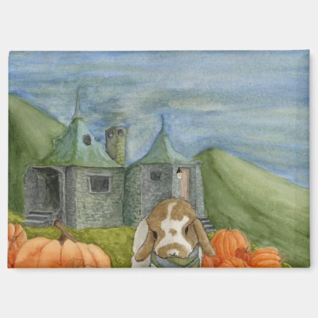 Kokosnuss-Abenteuer: Oktober Magnet 3.5"x2.5" (Vorderseite)