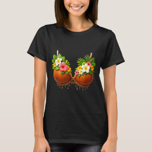 Kokosnuss-BH Halloween-Kostüm DIY Lustiger Sommer T-Shirt