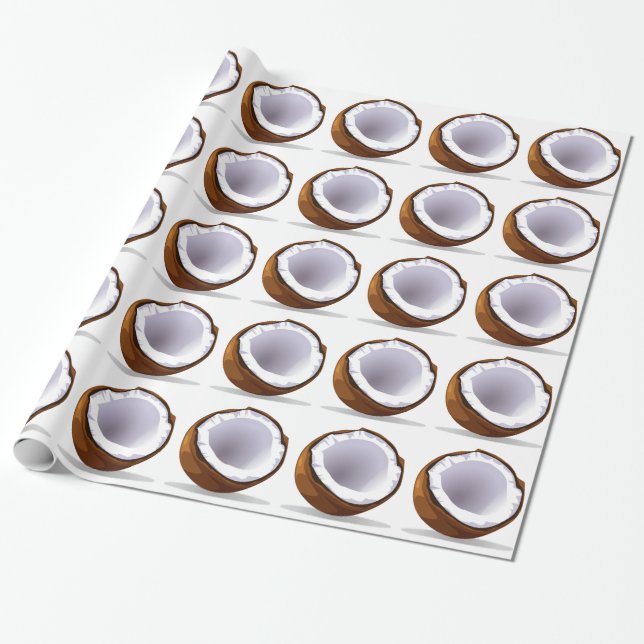 Kokosnuss Geschenkpapier (Ungerollt)