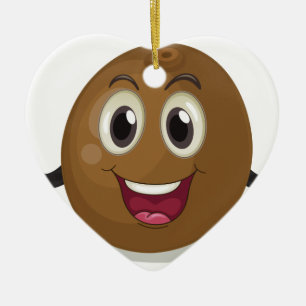 Kokosnuss Keramik Ornament