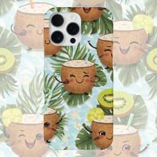 Kokosnuss- & Kiwi-Kühler   Spielerei Tropical Frui iPhone 16 Pro Max Hülle