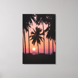 Kokosnuss-Palme-Landschaft Leinwanddruck