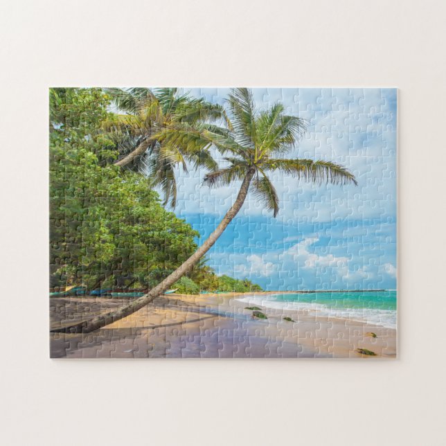 Kokosnuss-Palme, Mirissa Strand | Sri Lanka Puzzle (Horizontal)