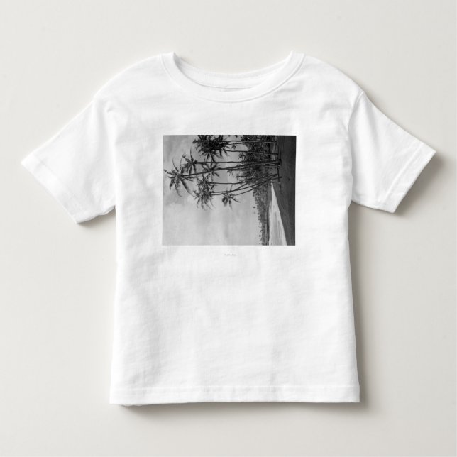 Kokosnuss-Palmen - hawaiische Insel-Fotografie Kleinkind T-shirt (Vorderseite)