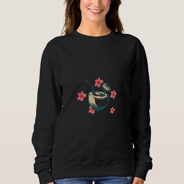 Kokosnuss Urlaub Sommer Sweatshirt (Vorderseite)