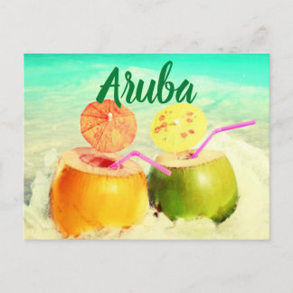 Kokosnüsse Postkarte