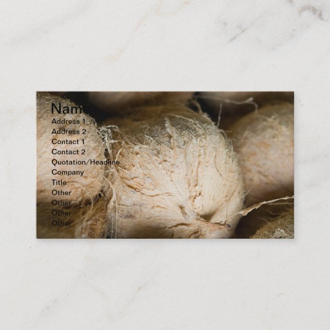 Kokosnüsse Visitenkarte (Vorderseite)