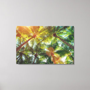 Kokospalmen am Strand Leinwanddruck