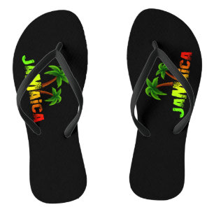 Kokospalmen aus Jamaika, bunt Flip Flops