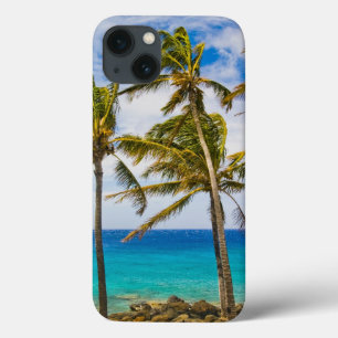 Kokospalmen (Cocos nucifera) schwanken im Case-Mate iPhone Hülle