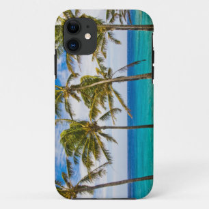 Kokospalmen (Cocos nucifera) schwanken in iPhone 11 Hülle