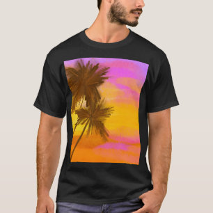Kokospalmen, tropisches Sommerthema. T-Shirt