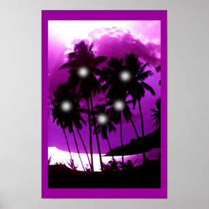 Kokospalmengärten Poster
