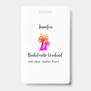 Kokospalmenklub am Wochenende Bachelorette Name Ausweis