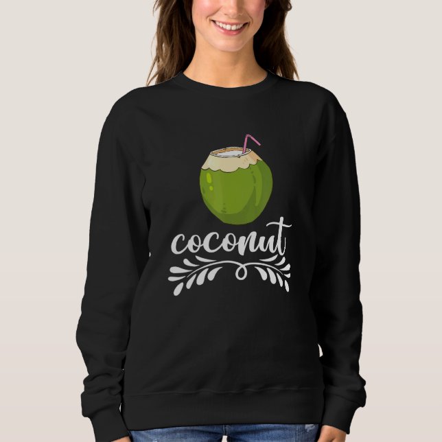 Kokossommerfrucht Kokosnuss Sweatshirt (Vorderseite)
