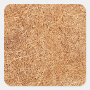 Kokosstruktur Quadratischer Aufkleber