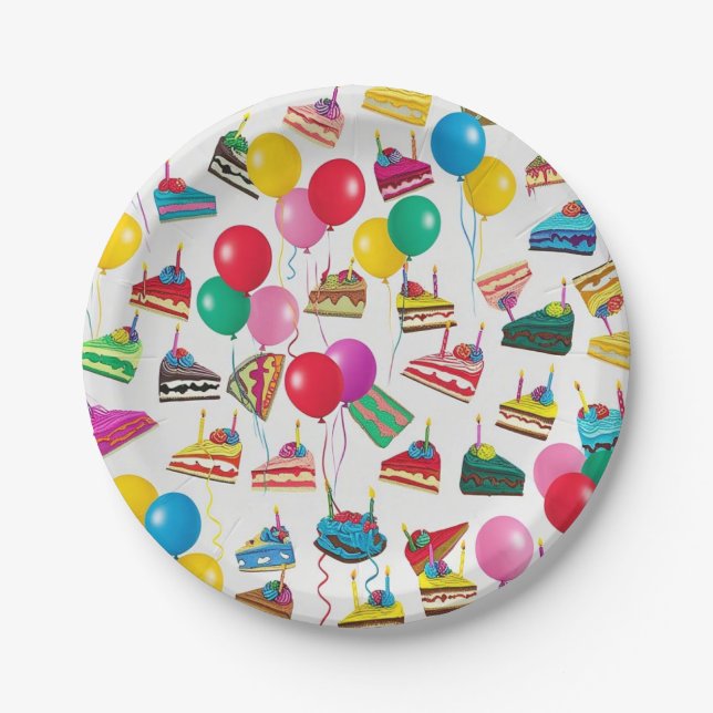 " KOKSÄTZE UND BALLOONEN " PAPPTELLER (Vorderseite)