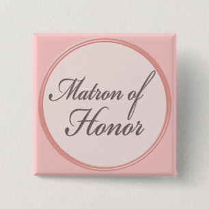 Koksgraue hellrosa Matrone des Ehrenknopfes Button