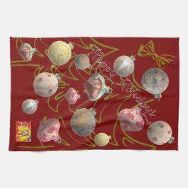 Kökshanddukar Happy Holidays Geschirrtuch