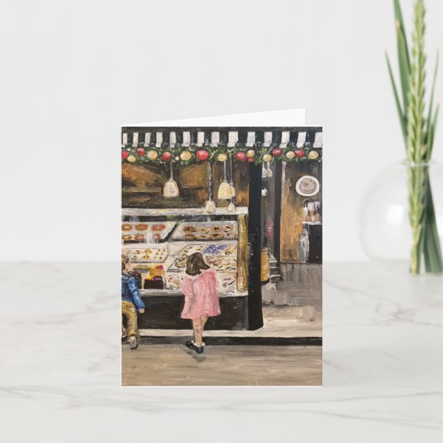 "Kolache at Christmas" Gemälde von Therese Kramer Karte (Vorderseite)