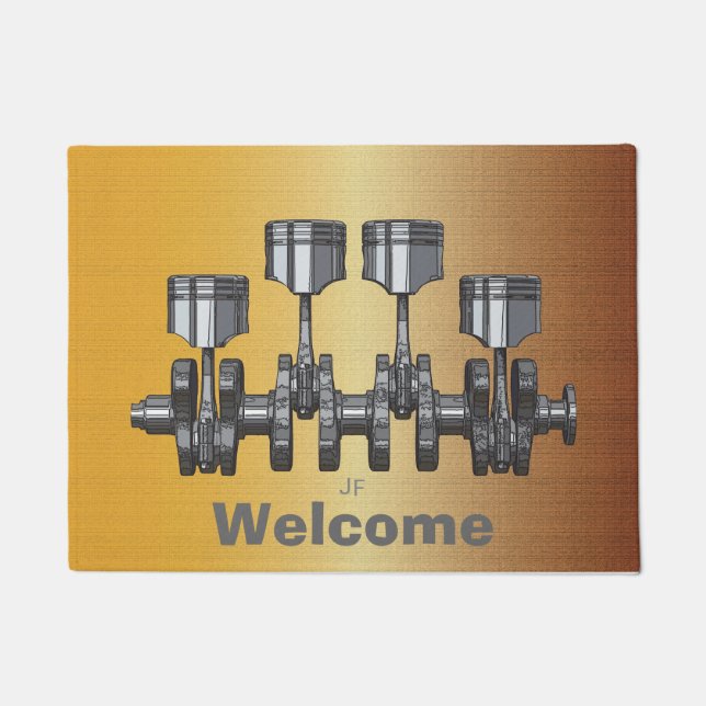 Kolben-Kurbelwelle Fußmatte (Vorderseite)