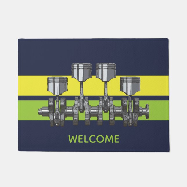 Kolben-Kurbelwelle Fußmatte (Vorderseite)