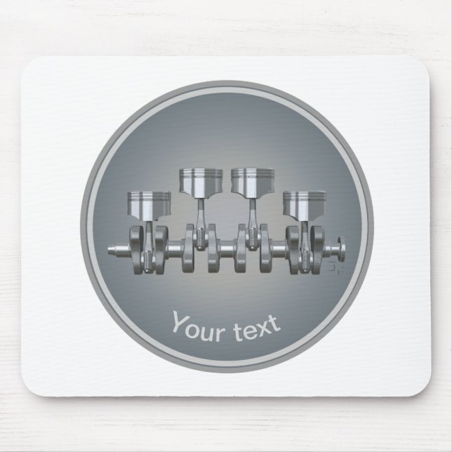 Kolben-Kurbelwelle Mousepad (Vorne)