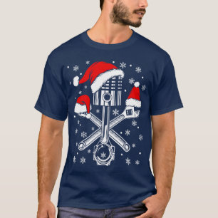 Kolben-Schraubenschlüssel Weihnachtsmann Auto Mech T-Shirt