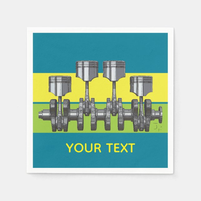 Kolbenwelle Serviette (Vorderseite)