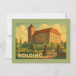 Kolding Dänemark Schloss Postkarte