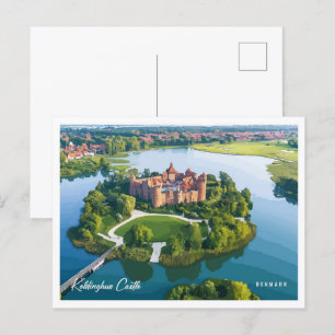 Koldinghus Schloss Dänemark Illustration Reise Postkarte