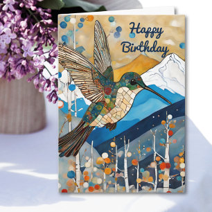 Kolibri Alles Gute zum Geburtstag Karte