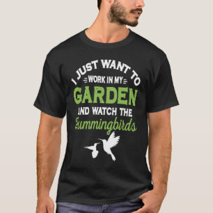 Kolibri arbeiten in meinem Garten und beobachten d T-Shirt