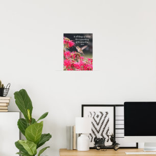 Kolibri Aristoteles Philosophischer Spruch Poster
