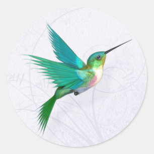 Kolibri-Aufkleber Runder Aufkleber