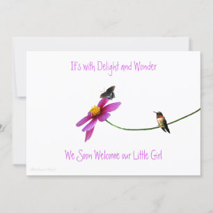 Kolibri-Babyparty-Einladung Einladung