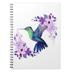 Kolibri-Blumen Journal Notizblock
