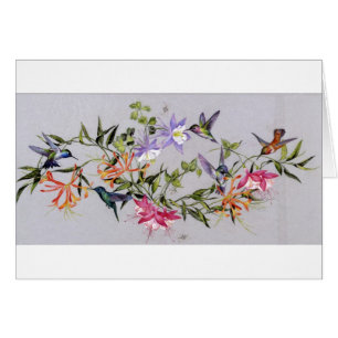 Kolibri-Blumenblätter Umgriffs