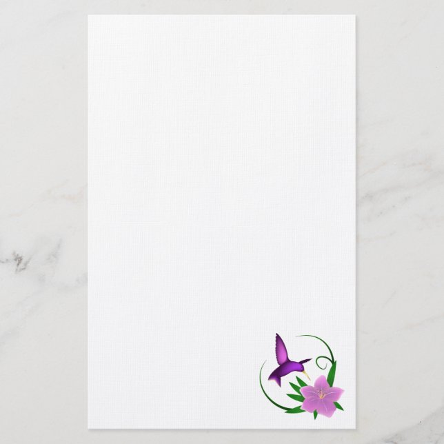 "Kolibri" Briefpapier (Vorderseite)