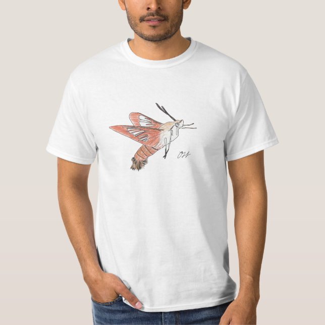 Kolibri Clearwing Motten-Shirt T-Shirt (Vorderseite)