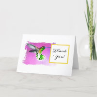Kolibri danken Ihnen Anmerkungs-Karte