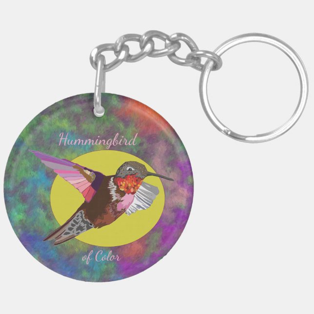 Kolibri der Farbe Schlüsselanhänger (Rückseite rechts)