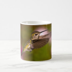 Kolibri, der weiblicher Annas Kolibri-Tasse fliegt Kaffeetasse