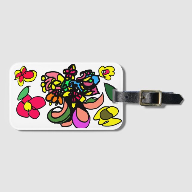 Kolibri entspannt Frühling Gepäckanhänger (Vorderseite (Horizontal))