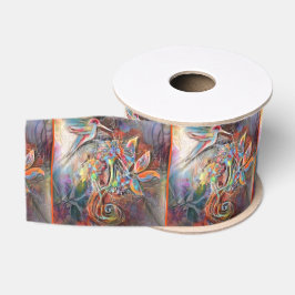 Kolibri-Flug-weiche Pastell-Kunst Ripsband