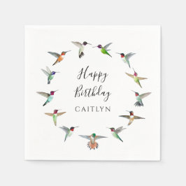 Kolibri-Geburtstag Serviette