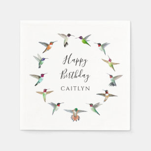 Kolibri-Geburtstag Serviette