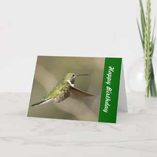 Kolibri-Geburtstags-Karte Karte