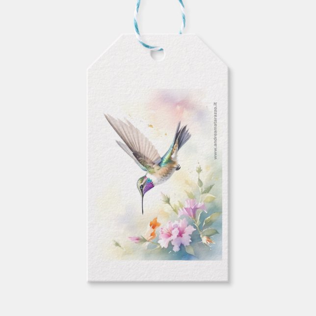 Kolibri Geschenkanhänger (Vorderseite)
