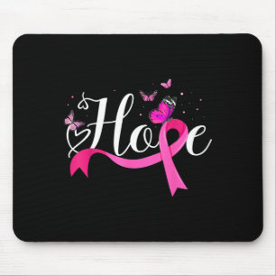 Kolibri hält orangefarbenes Band Nierenkrebs Mousepad